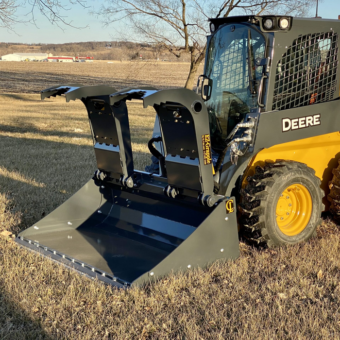 Solid Buckets for Skid Steers and Compact Track Loaders. Tooth Edge or Bolt on Replaceable Smooth Edge | CL Fabrication