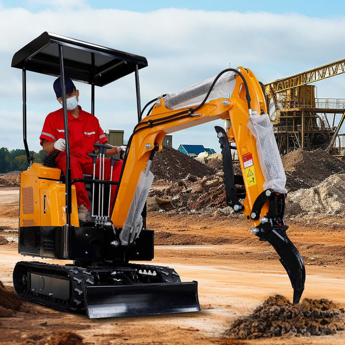 MMS Accessories Ripper, Single Hook Backhoe, Attachment for Mini Excavator Digger | MMS