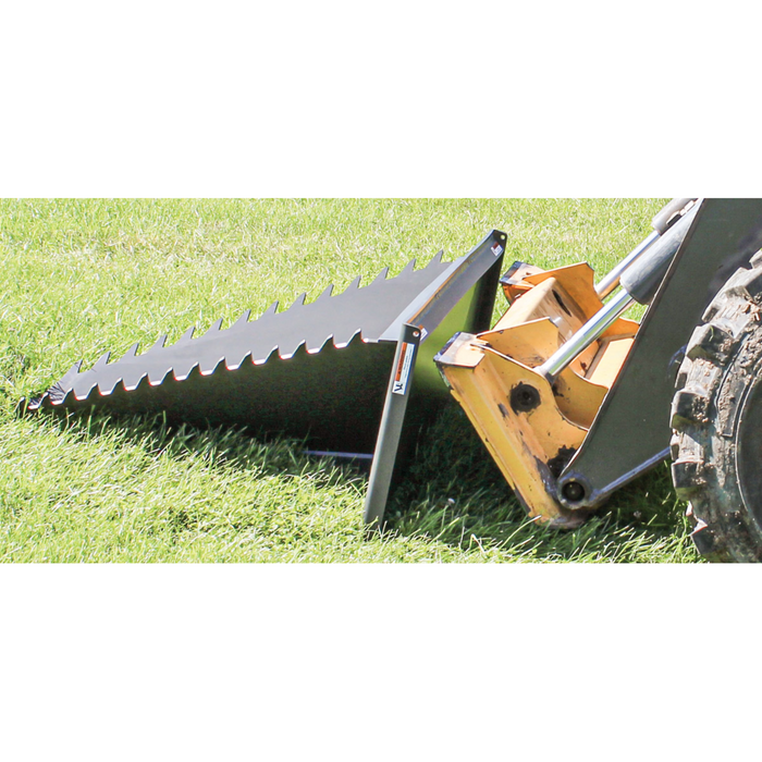 Skid Steer Stump Bucket, Ideal for Skid Steers or Skid Loaders with Standard Universal Quick Attachment | GreyWolf™ Attachments