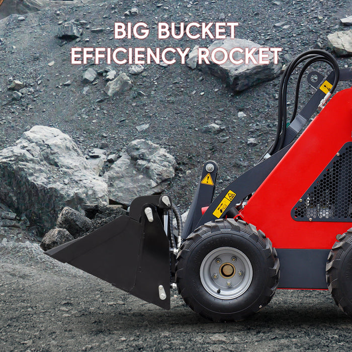 MMS 4-in-1 Bucket Attachment for Mini Skid Steer Loader | MMS