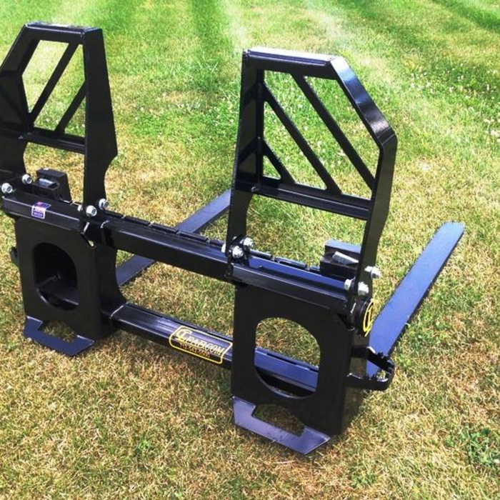 EZ-PALLET FORKS For Skid Steer and Tractor Loaders. Patented Single Piece Frame Brackets with 45″, 60″, 72″ or 84″ carriage widths | CL Fabrication