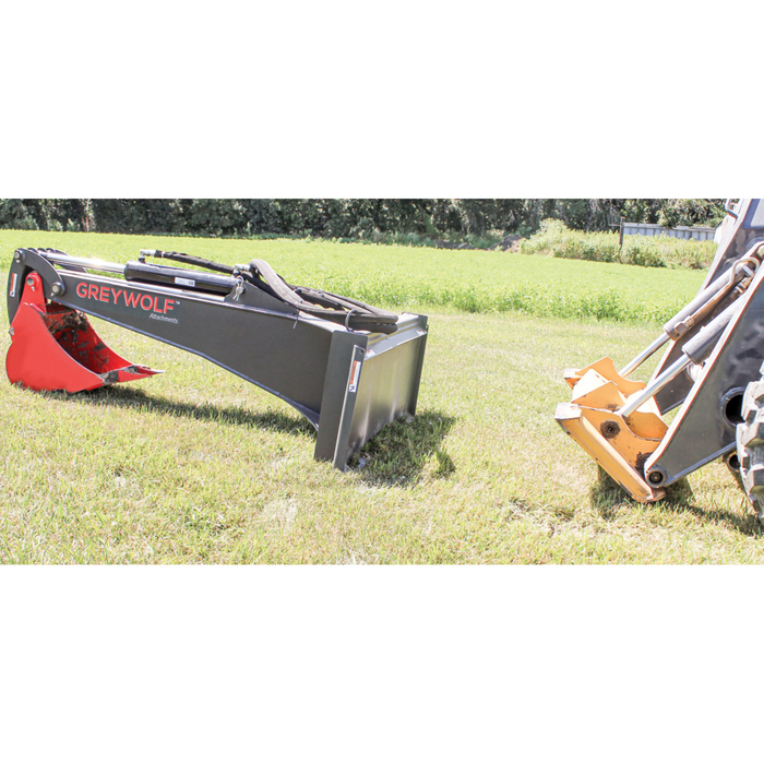 Skid Steer Backhoe Attachment, Ideal for Skid Steers or Skid Loaders with Standard Universal Quick Attachment | GreyWolf™ Attachments