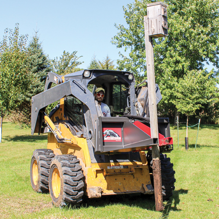 Skid Steer Tree Puller Attachment, Ideal for Skid Steers or Skid Loaders with Standard Universal Quick Attachment | GreyWolf™ Attachments