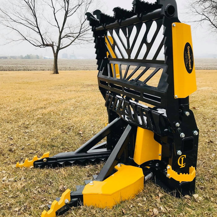 CHALLENGER®  Skid Steer Tree and Post Puller. 38" Opening Easily Grasps Large Objects. AR400 Steel Jaws. | CL Fabrication