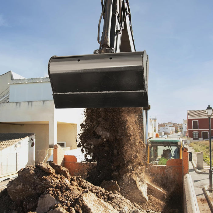 MMS Flat Bucket 500/600/800/1000mm Toothless Excavator Buckets Attachment for Mini Excavator Digger | MMS