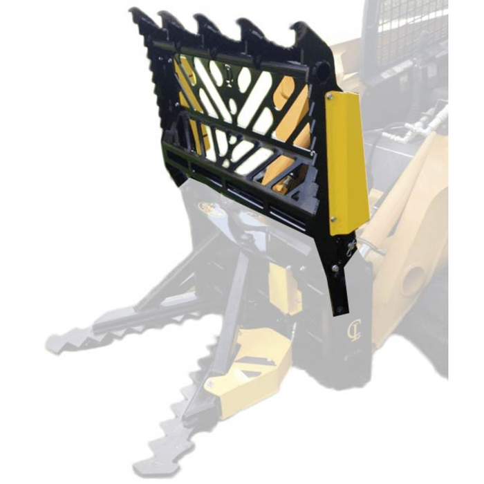 EZ PULLER GRAPPLE CAB GUARD FOR SKID STEER AND COMPACT TRACK LOADER Combination Hydraulic Grapple and Cab Guard