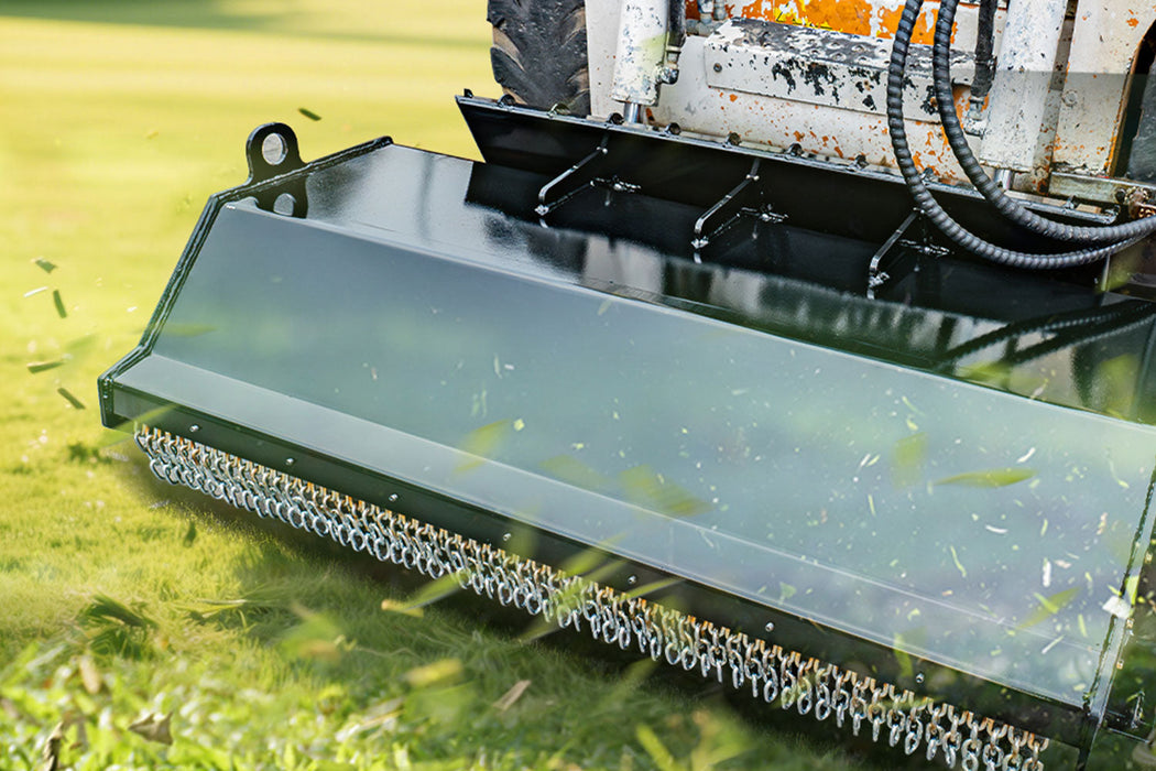 MMS Lawn Mower 72" Weed Control, Mower Attachment for Skid Steer Loader | MMS