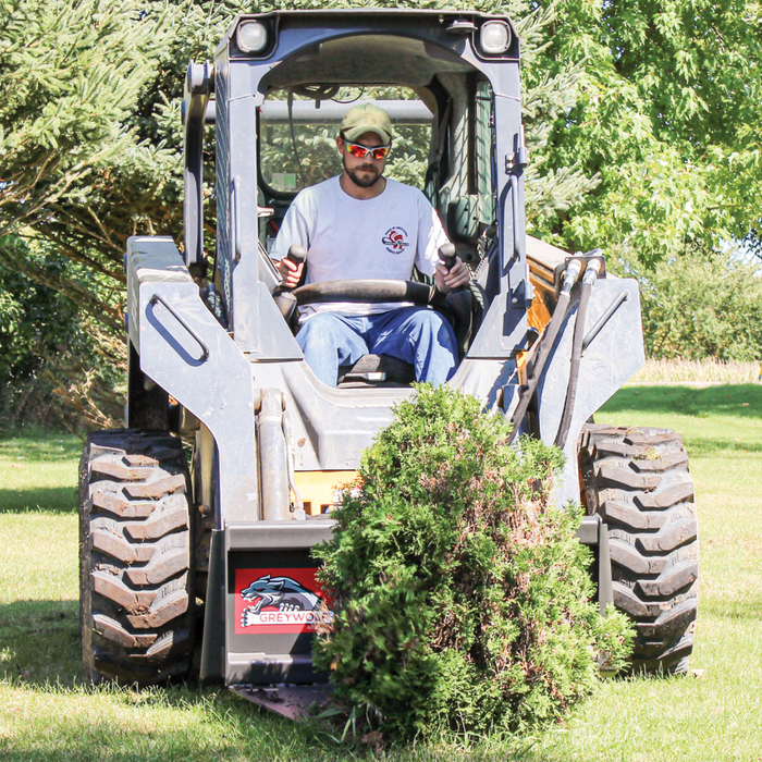 Skid Steer Tree Puller Attachment, Ideal for Skid Steers or Skid Loaders with Standard Universal Quick Attachment | GreyWolf™ Attachments