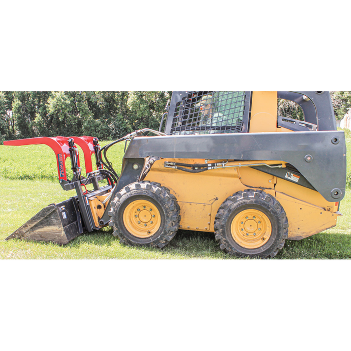 Skid Steer Double Quick Attach Grapple Ideal for Skid Steers or Skid Loaders with Standard Universal Quick Attachment | GreyWolf™ Attachments