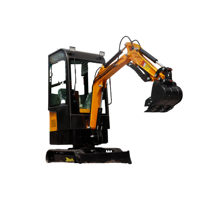 MS10H 13.5 HP,1-ton Mini Excavator with cab, Gasoline, With Thumb Clip | MMS