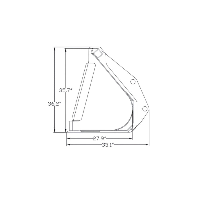 84" GP Industrial Tractor Loader Backhoe with Weld-on Teeth For General Purpose Buckets | Construction Attachments Inc.