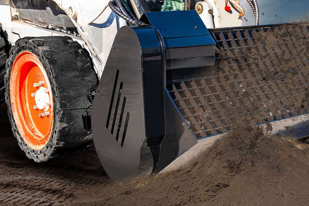 MMS 48" Concrete Mix Bucket Skid Steer Attachment For Skid Steer Loader | MMS