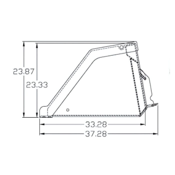 48" Mini Skid Steer High Capacity For General Purpose Buckets | Construction Attachments Inc.