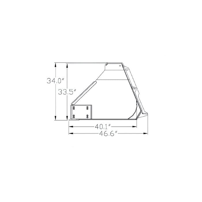 108" GP Xtreme Duty Agricultural High Capacity Litter with Rub Rail For General Purpose Buckets | Construction Attachments Inc.