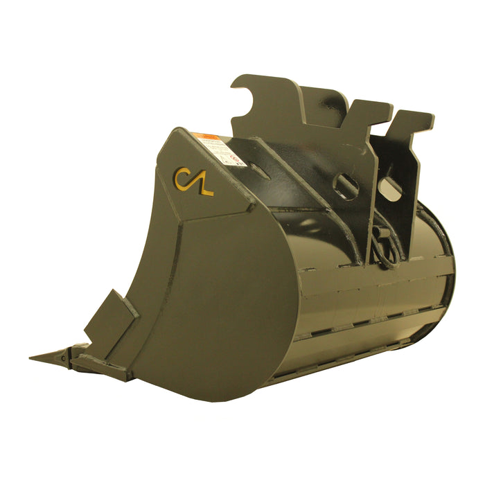 Excavator Bucket 18" with Weld-on Teeth For John Deere Excavators (Jd 60) Wedge Lock Coupler | Construction Attachments Inc.