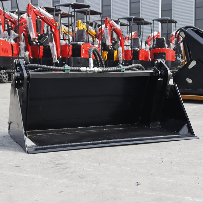 MMS 4-in-1 Bucket Attachment for Mini Skid Steer Loader | MMS