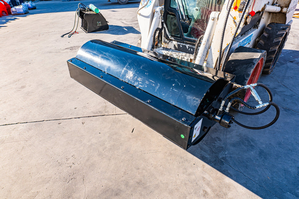 MMS Skid Steer Attachments Vibratory Roller 59" Compactor Attachment for Skid Steer Loader | MMS