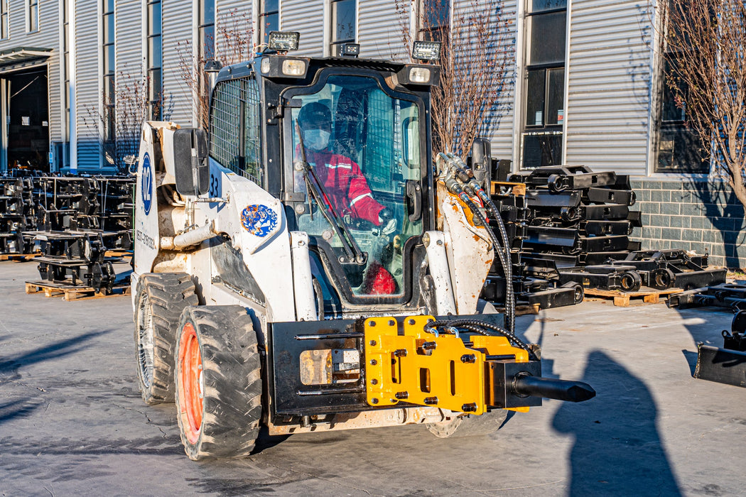 MMS 66.93" Hydraulic Hammer Breaker Attachment for Skid Steer Loader | MMS