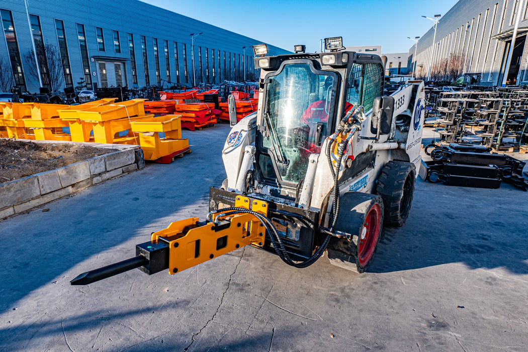 MMS 66.93" Hydraulic Hammer Breaker Attachment for Skid Steer Loader | MMS