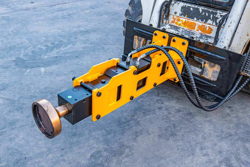MMS Hydraulic Breaker + Pile Driver Attachment for Skid Steer Loader | MMS