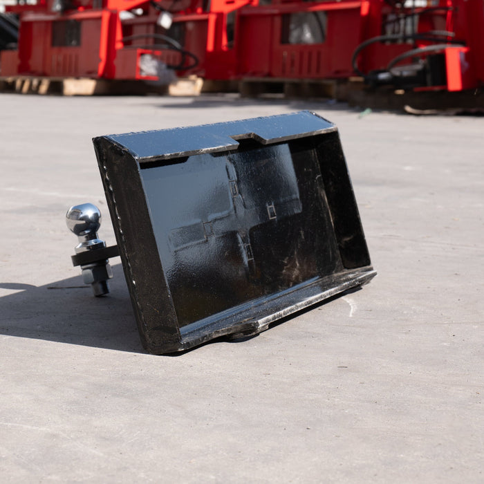 MMS Receiver Hitch Mount Plate Attachment For MMS Skid Steer Loaders | MMS