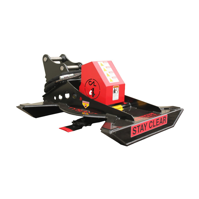 Brush Cutter 42" Mini Excavator 63cc Motor (Quick Attach Mount)| Construction Attachments Inc.